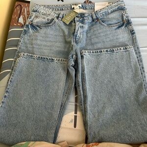 NWT H&M jean straight low waist full length size 46 EUR